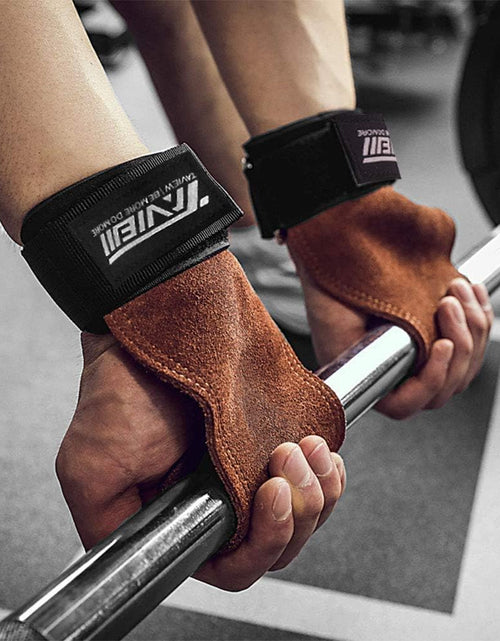 Load image into Gallery viewer, Wrist Straps for Weightlifting for Maximum Grip Support - Lifting Deadlift Strap &amp; Weight Lifting Grips Gloves for Working Out Pull up Deadlifting &amp; Shrugs
