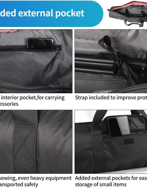 Load image into Gallery viewer, Tripod Carrying Case Bag 31.5X7X7In/80X18X18Cm Heavy Duty with Storage Bag and Shoulder Strap Padded Carrying Bag for Light Stands, Boom Stand, Tripod,Mic Stand and Tent Pole
