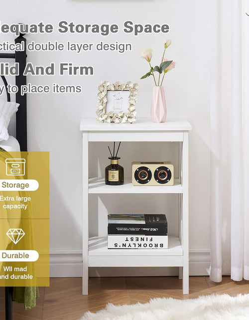 Load image into Gallery viewer, Modern Nightstands X-Design Side End Table Night Stand with Storage Shelf for Bedroom,Living Room,
