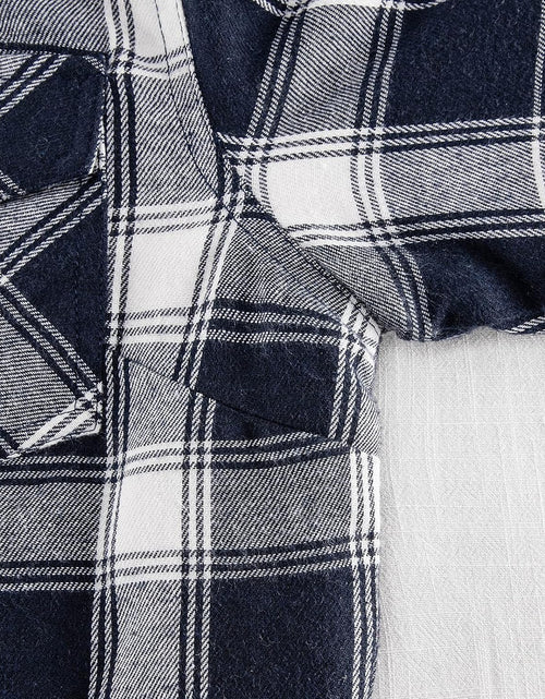 Load image into Gallery viewer, Womens Sherpa Lined Flannel Jacket with Hand Pockets, Plaid Button down Fuzzy Shirt Jackets
